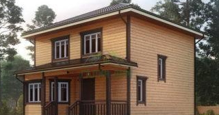 Двухэтажный дом из бруса в отрадном от Строй-Трд - строительство от 132600 руб.